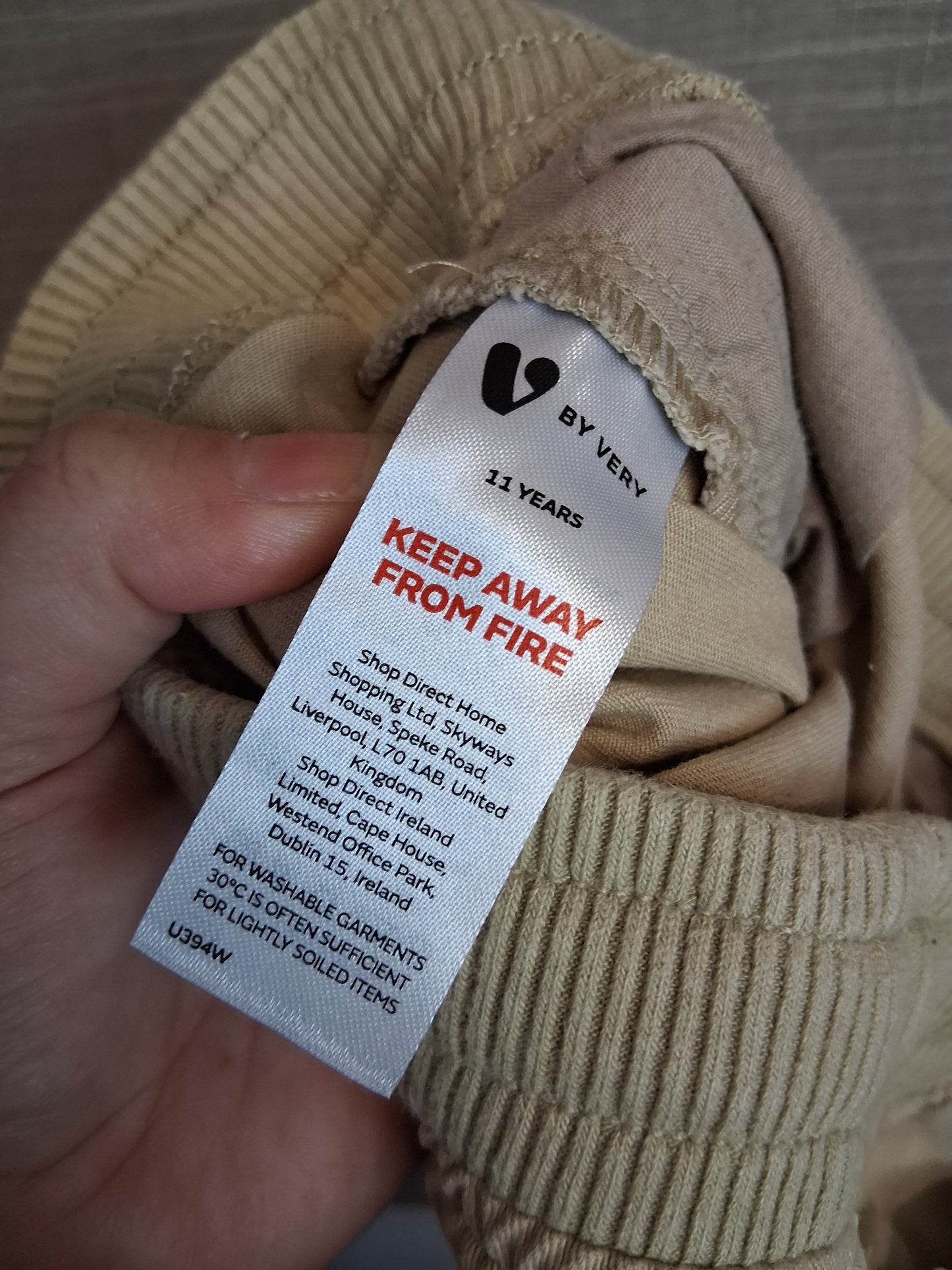 V by Very Beige Shorts Age 11 Years