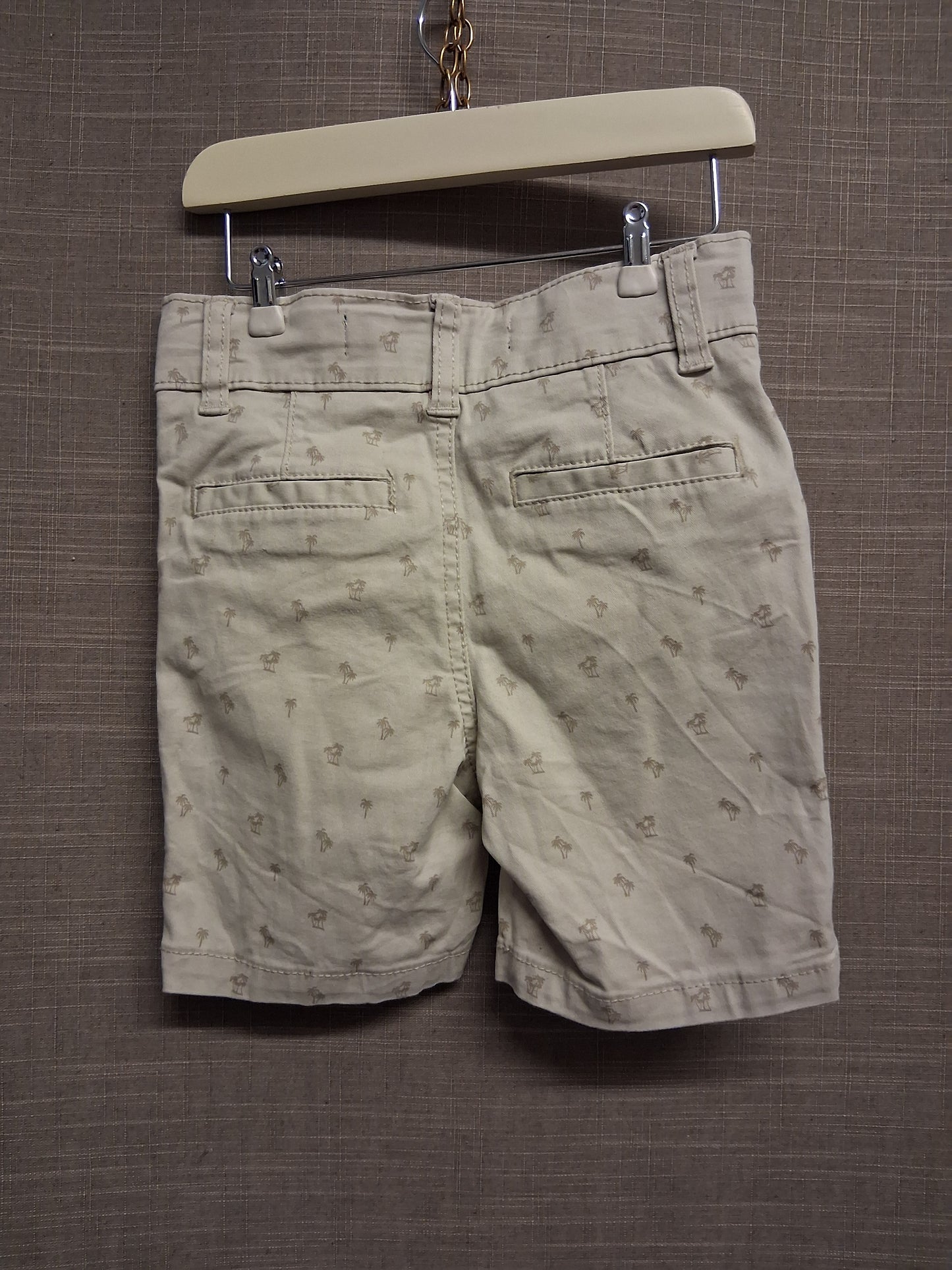 Primark Boys Beige Palm Tree Slim Fit Chino Shorts Age 2-3 Years