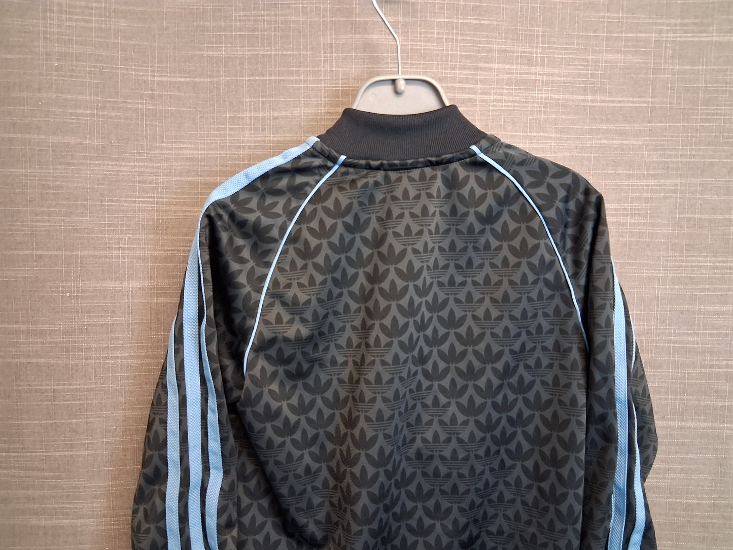 Adidas Boys Full Zip Jacket Black 3 Stripe Age 4-5 Years New Without Tags