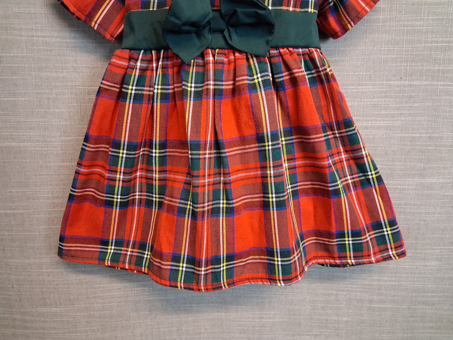 Shein Girls Red Tarten Dress Short Sleeve Age 18-24 Months