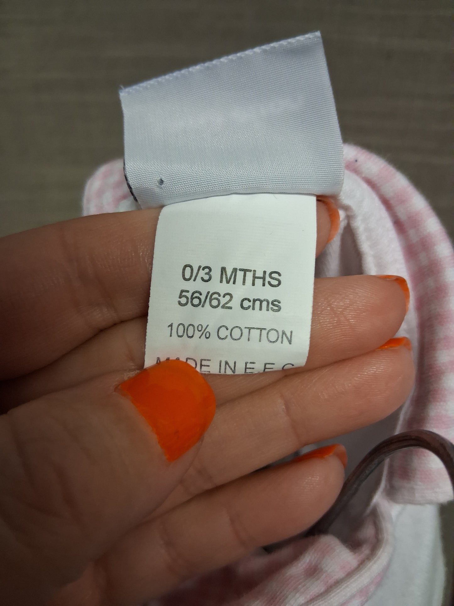 Dandelion Girls Pink White Romper Smock Detail Age 0-3 Months