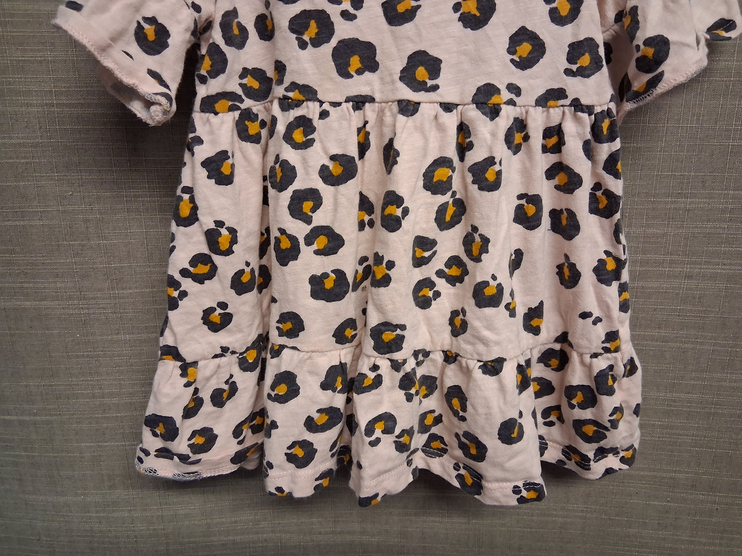 Next Girls Peplum Animal Print Short Sleeve T-Shirt Age 18-24 Months