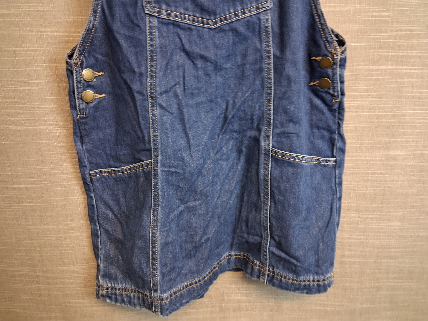 Next Girls Denim Blue Pinafore Dress Age 12 Years