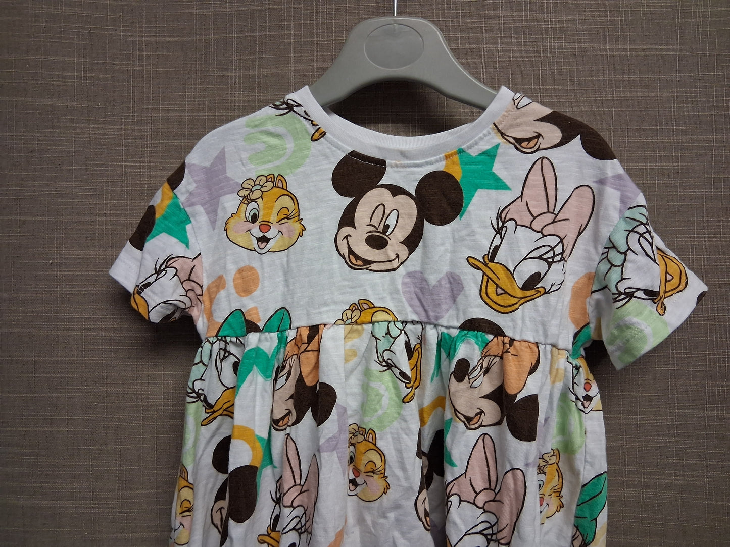 Next Disney White Short Sleeve Jersey T-Shirt Dress Age 12-18 Months