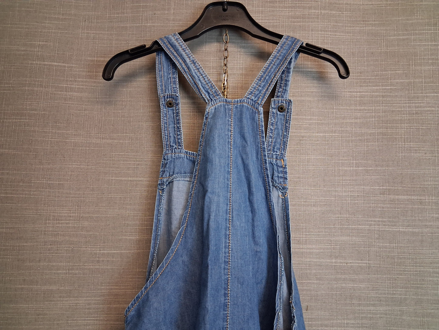 Little Paul & Joe Denim Dungaree Shorts Age 14 Years Small Fit