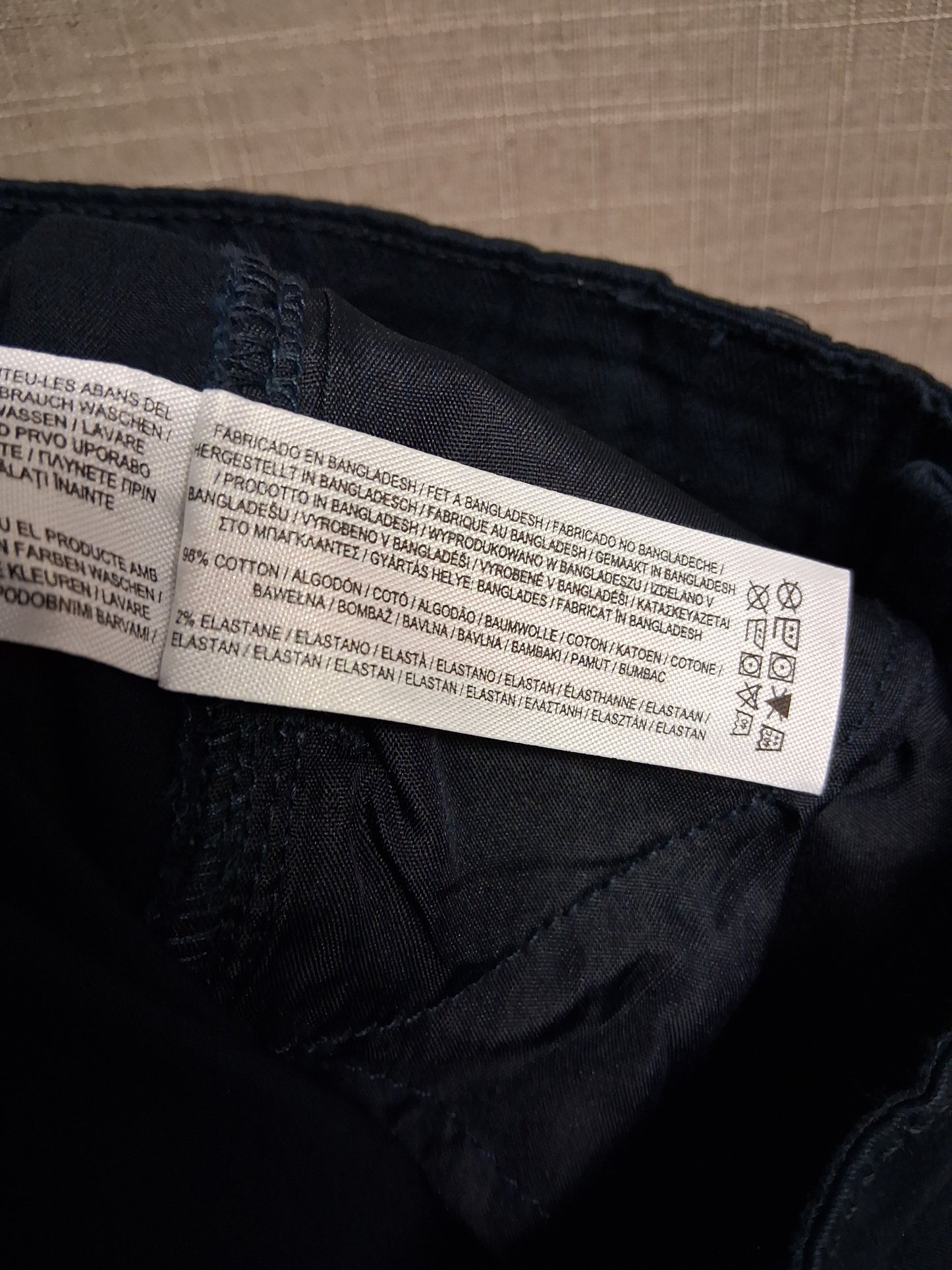 Primark Navy Chino Shorts Age 12-13 Years New