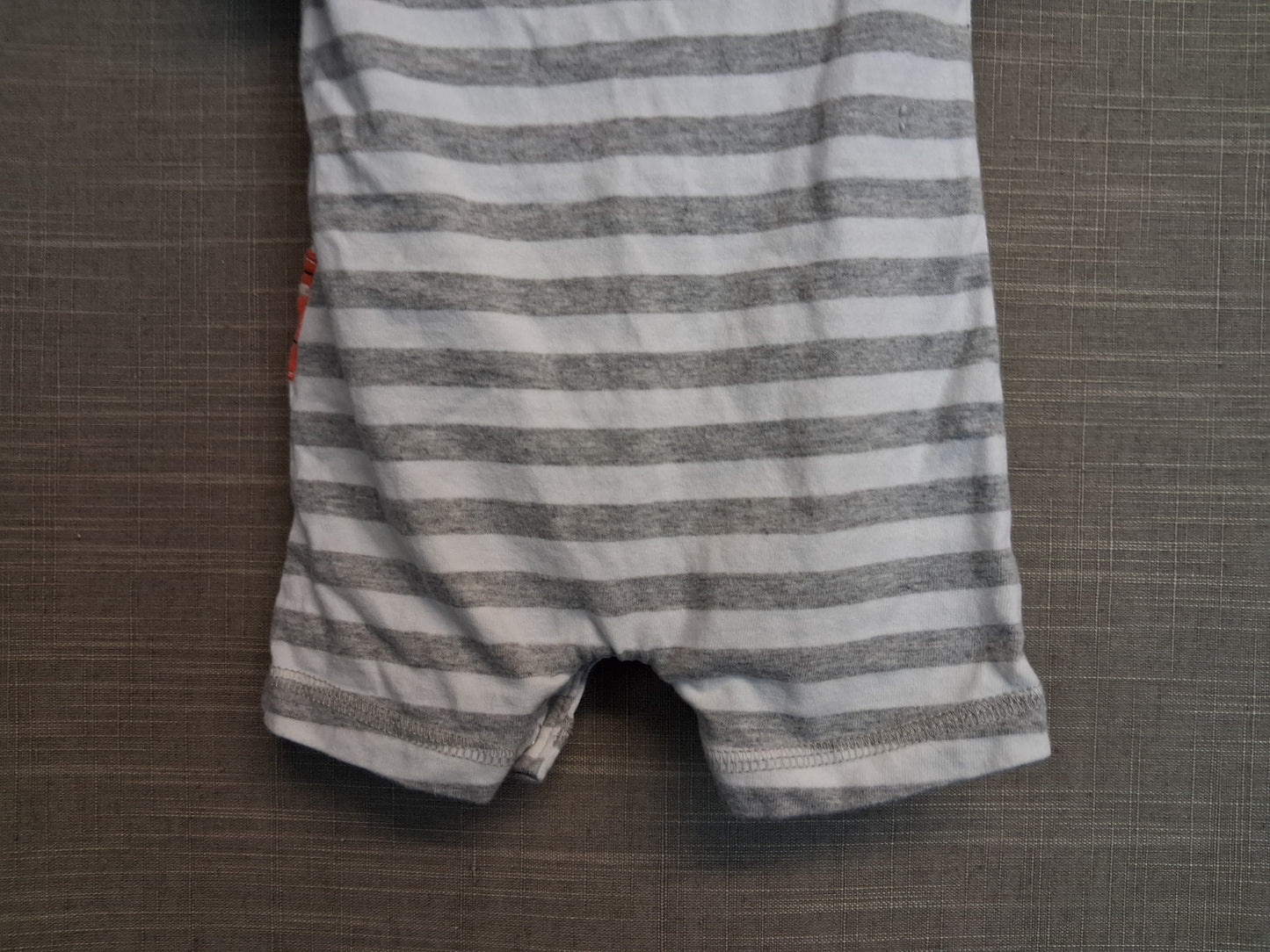 Carter's Boys White Grey Romper Age Newborn