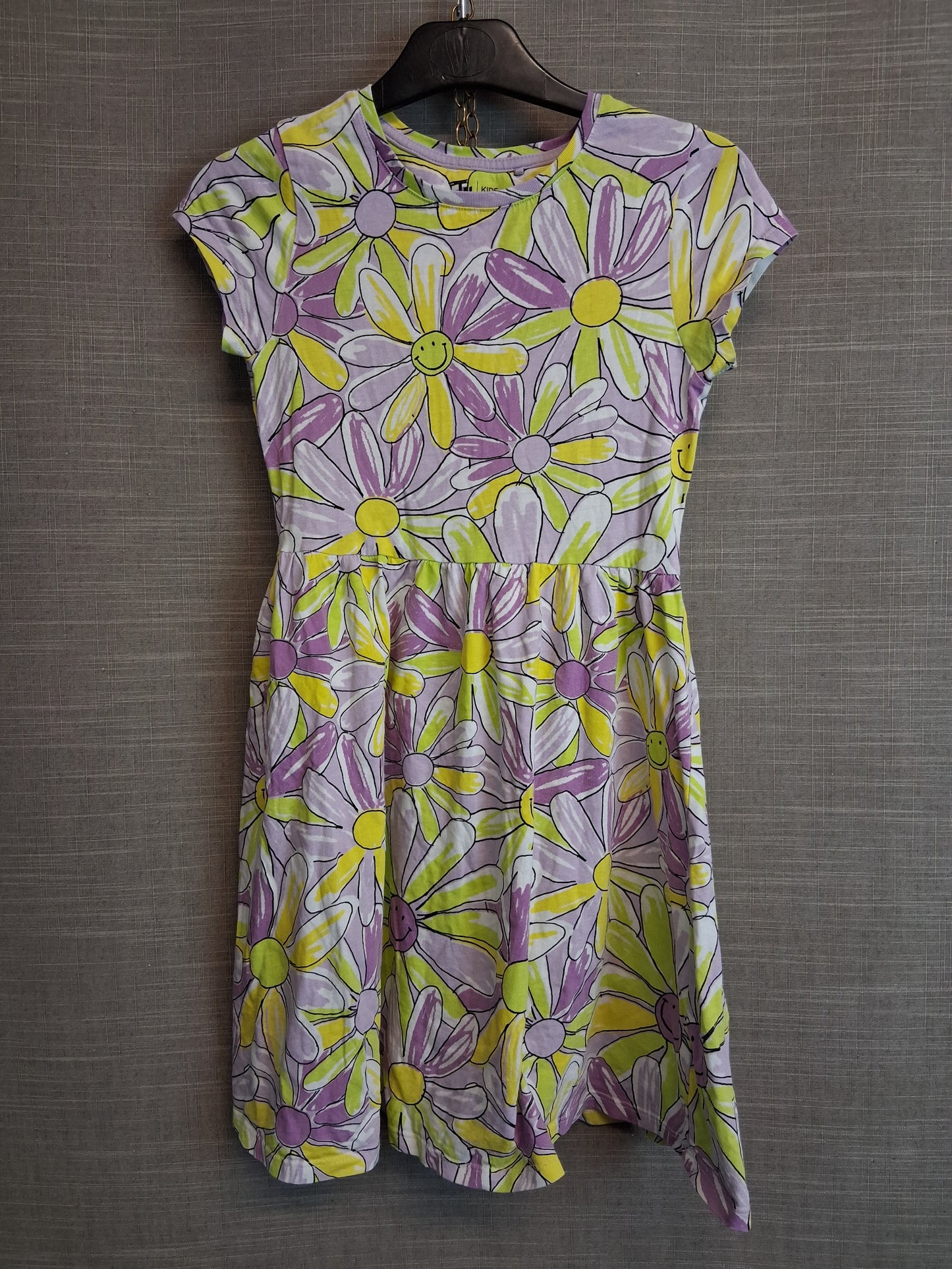 TU Girls Floral T-Shirt Jersey Dress Age 8 Years