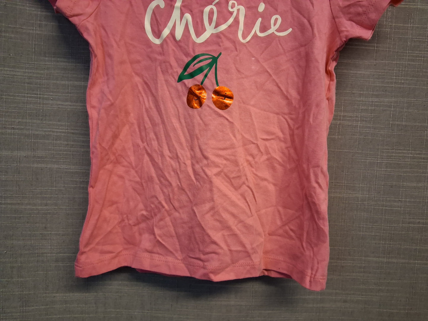 TU Pink Cherry T-Shirt Short Sleeve Age 6 Years New