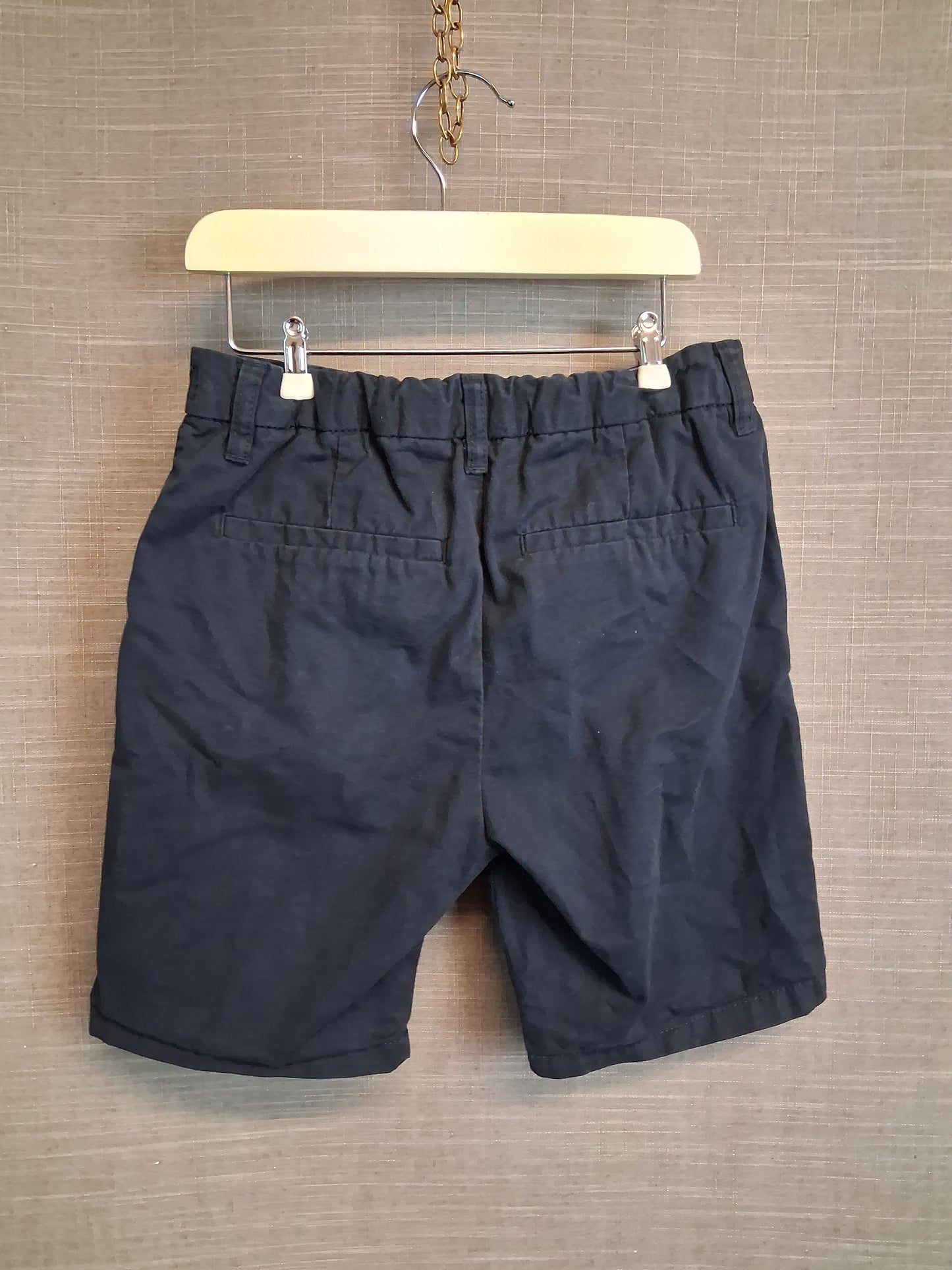 Next Boys Chino Shorts Blue Age 7 Years Adjustable Waist