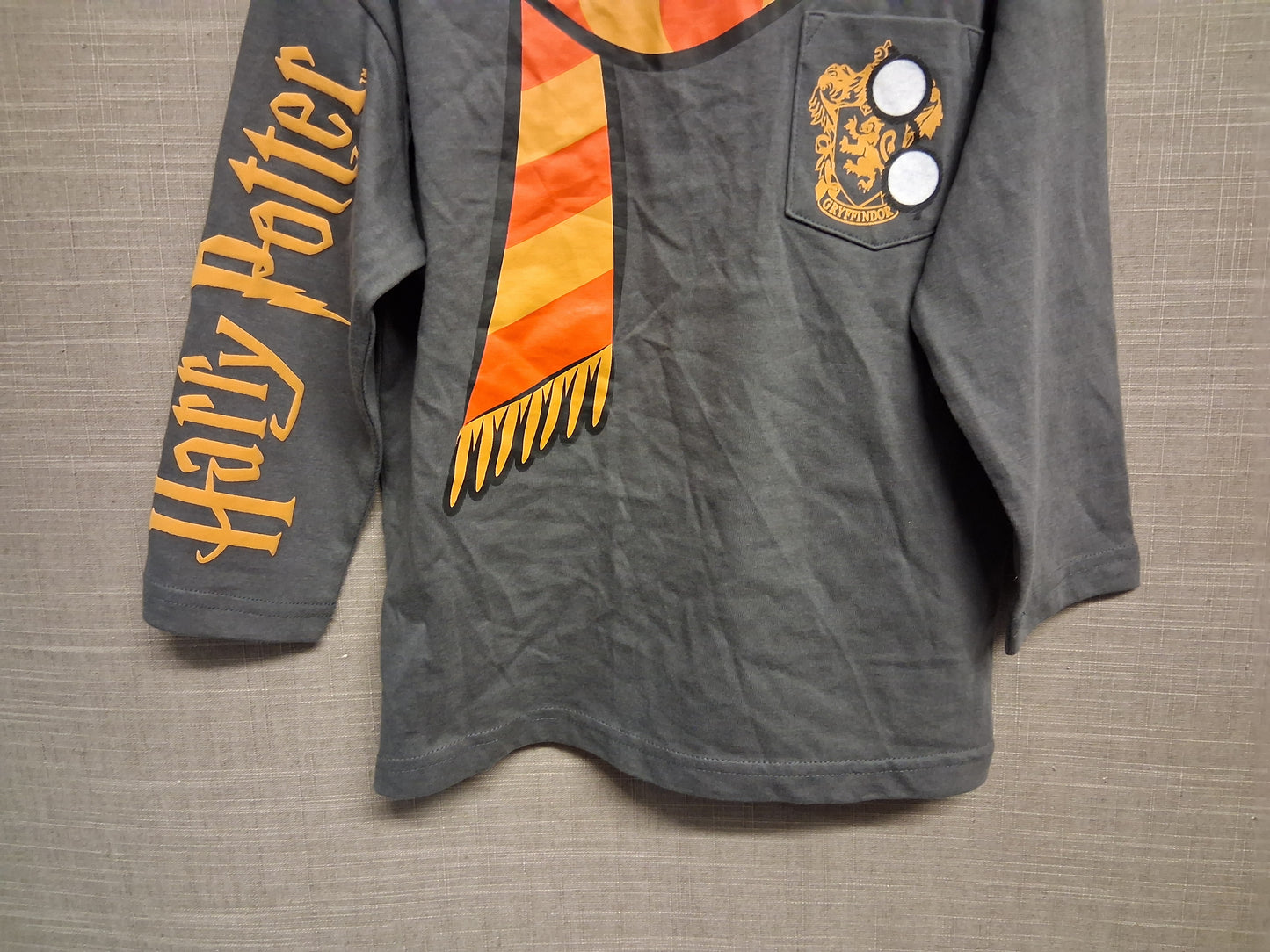 Harry Potter F&F Grey Long Sleeve Boys T-Shirt Age 3-4 Years