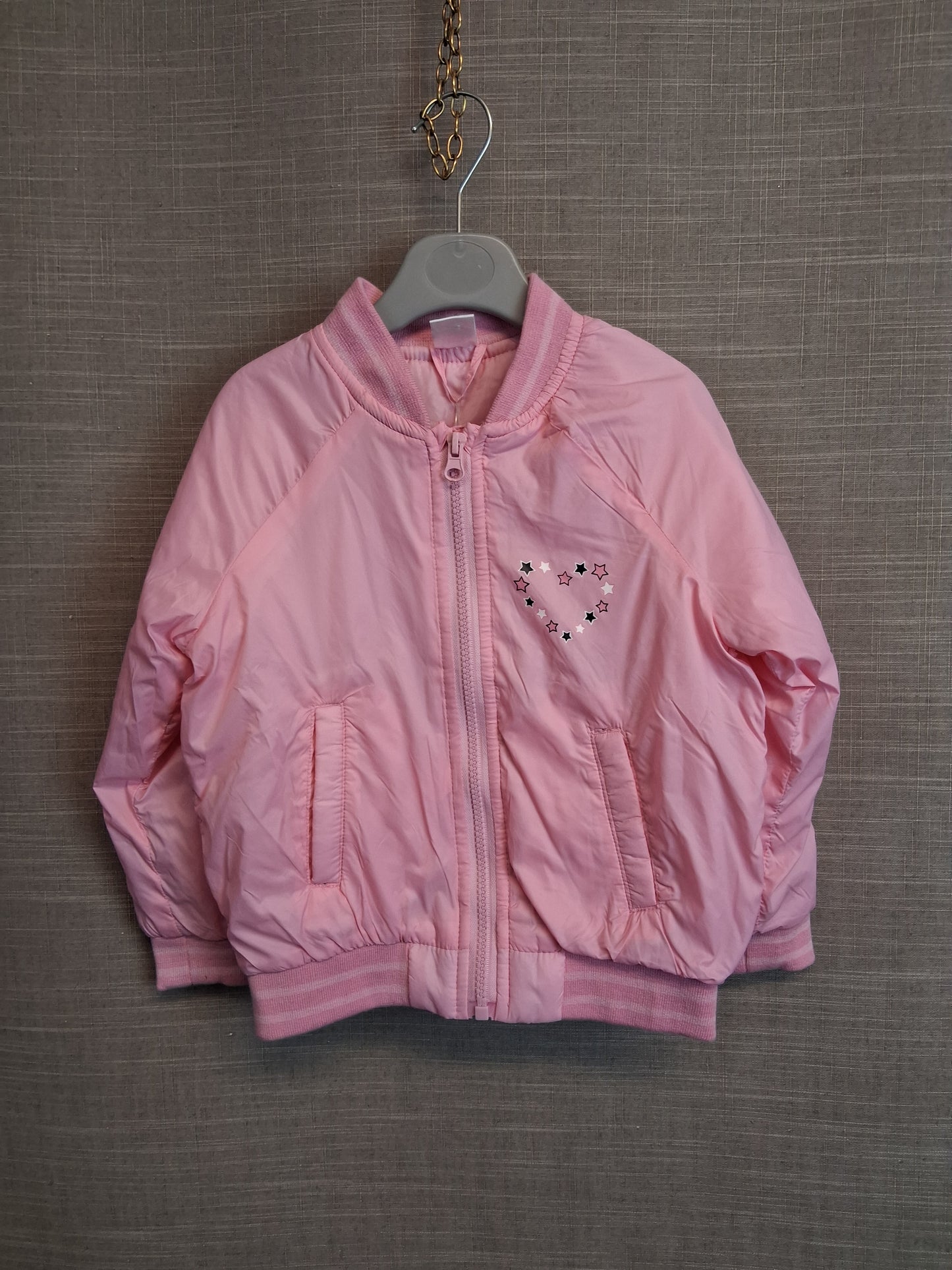 Pep&Co Girls Pink Bomber Jacket Age 3-4 Years New