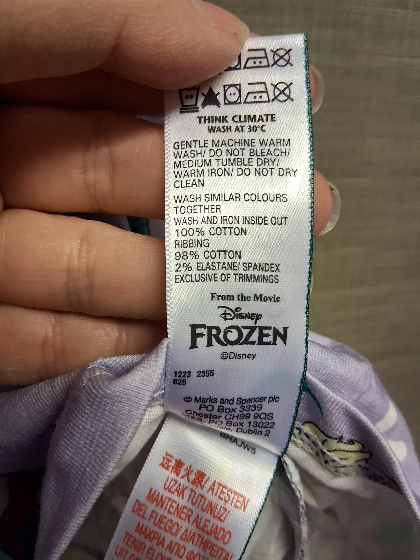 Marks & Spencer Frozen Lilac T-Shirt Dress Age 7-8 Years New