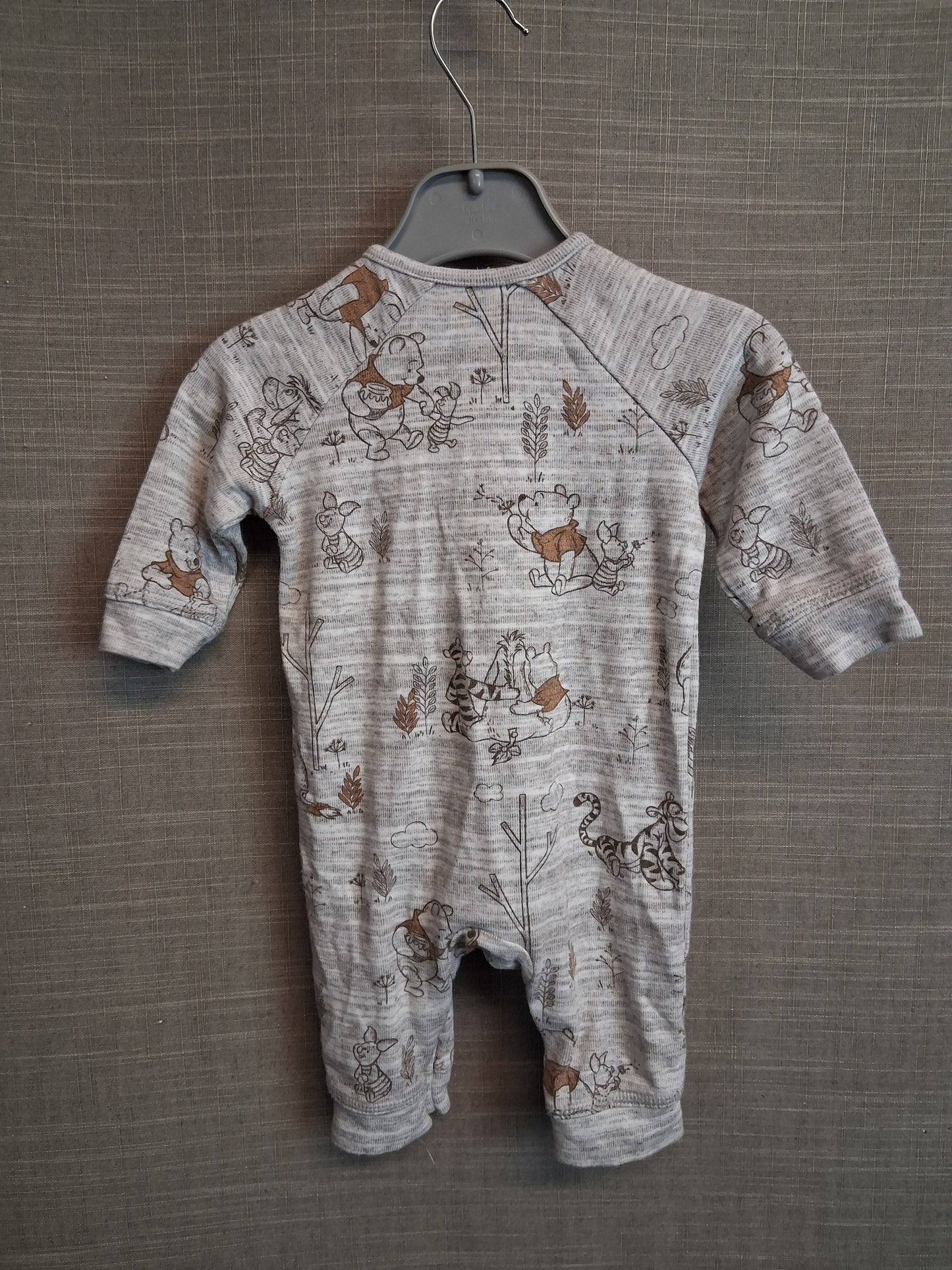 George Disney Winnie the Pooh Boys Sleepsuit Romper Age 0-3 Months Beige