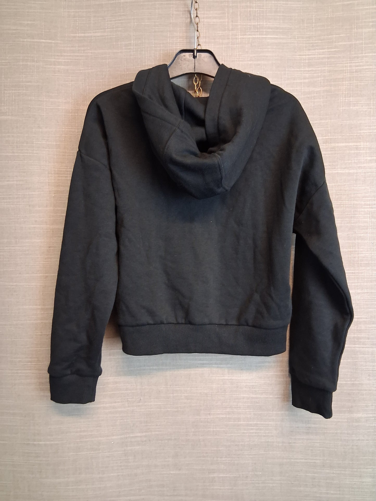 F&F Girls Black Full Zip Hoodie Age 8-9 years