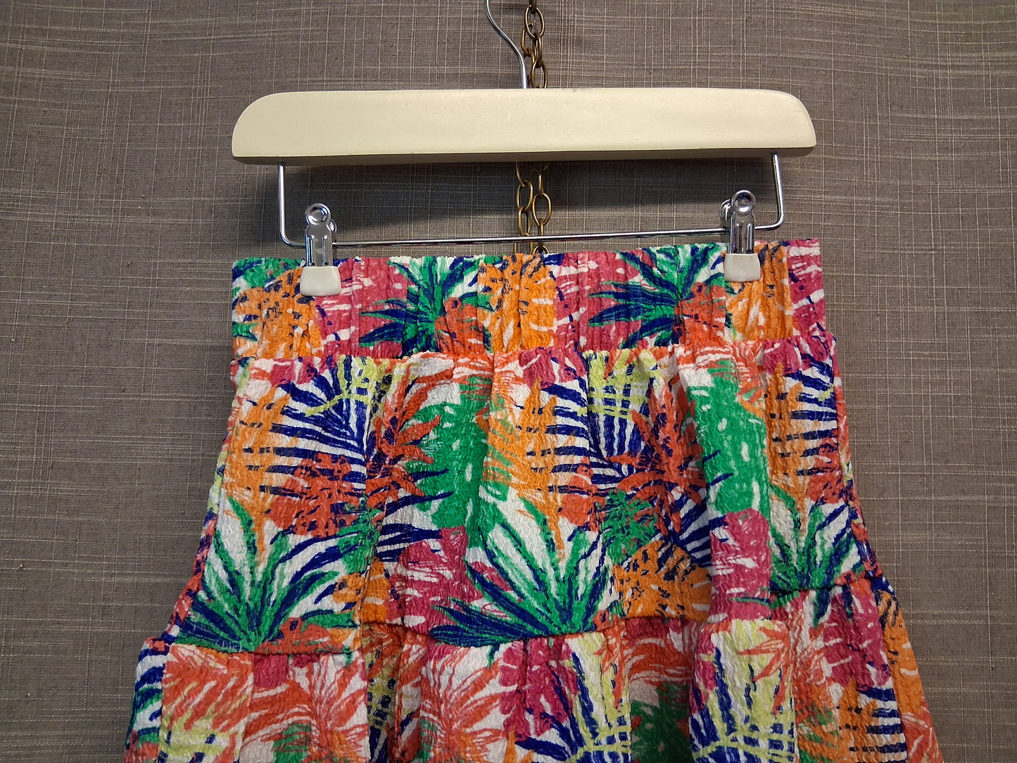 Nutmeg Girls Multicolour Tropical Tiered Skirt Age 6-7 Years
