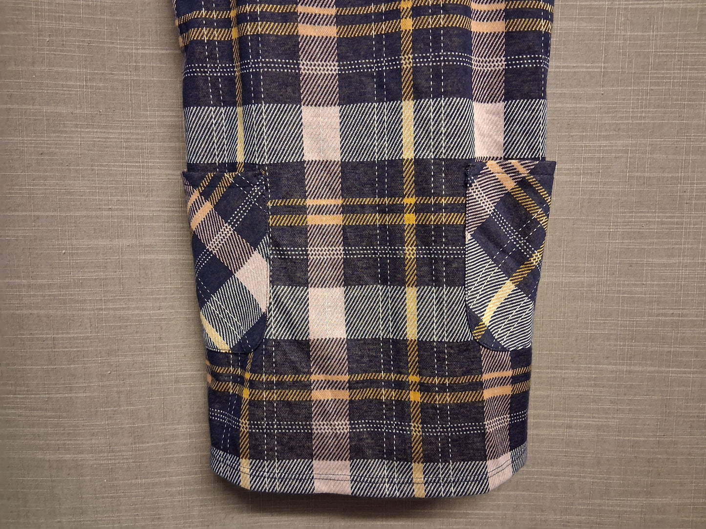 Nutmeg Girls Multicolour Check Pinafore Dress with Pockets Age 8-9 Years