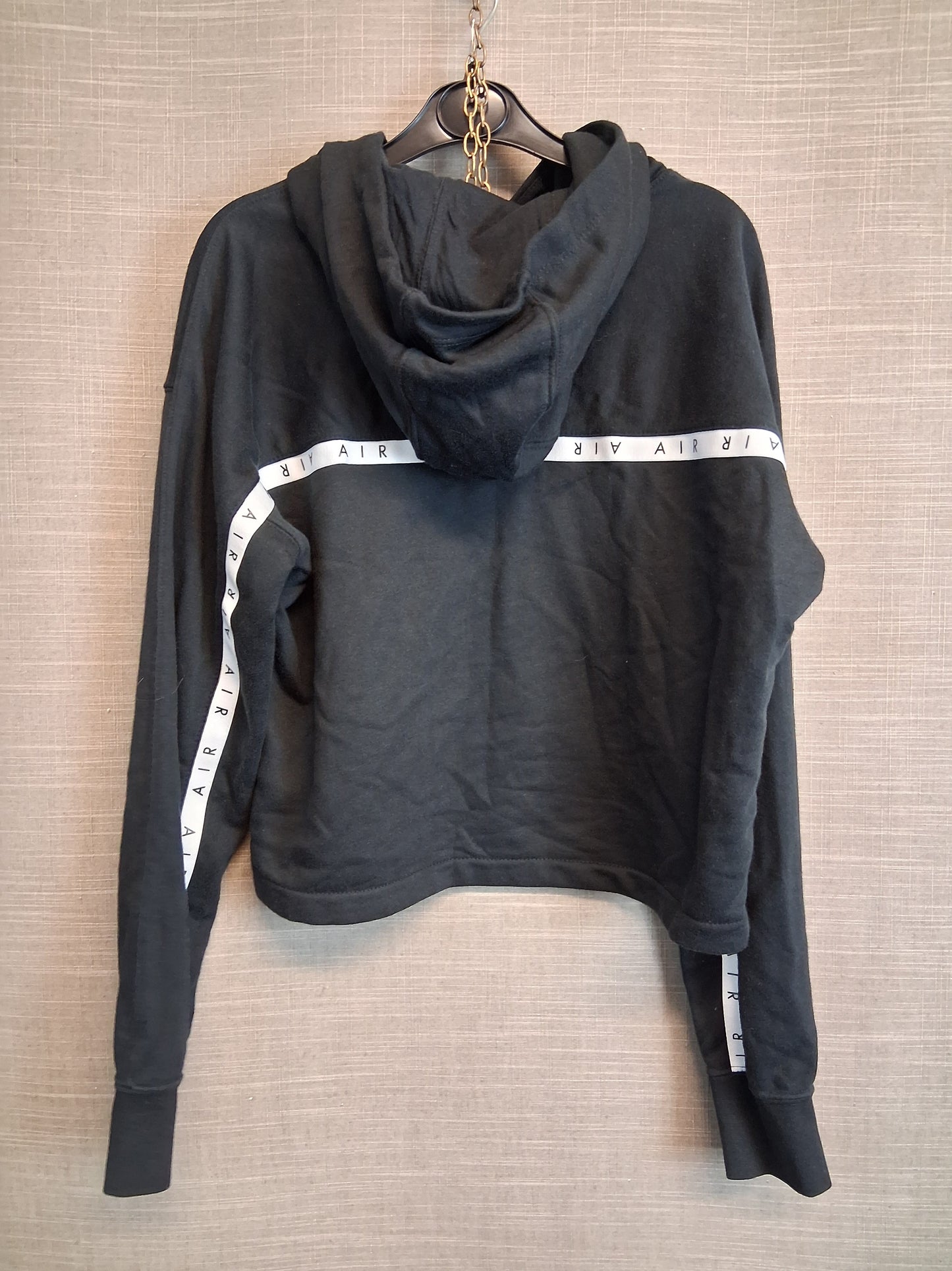 Nike Air Girls Hoodie Black Spellout Logo Age 12-13 Years