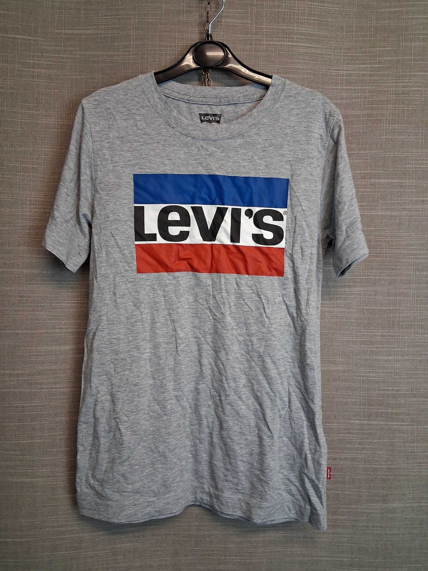 Levi's Boys T-Shirt Grey Graphic Print Age 12 Years