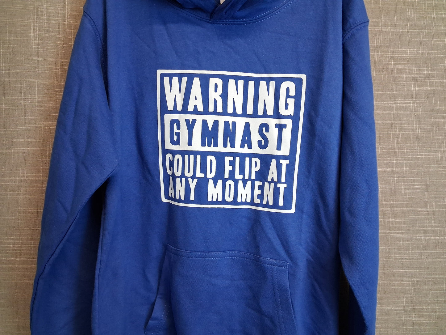 Just Hoods Girls Blue Hoodie Gymnastics Theme Age 12-13 Years NWOT