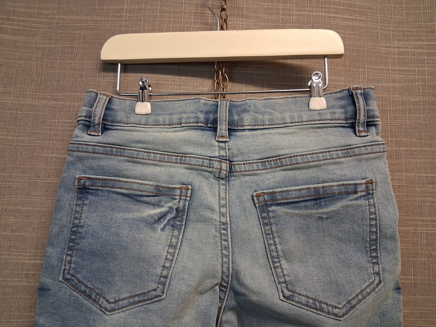 Next Boys Blue Denim Shorts Jorts Age 6 Years Adjustable Waist