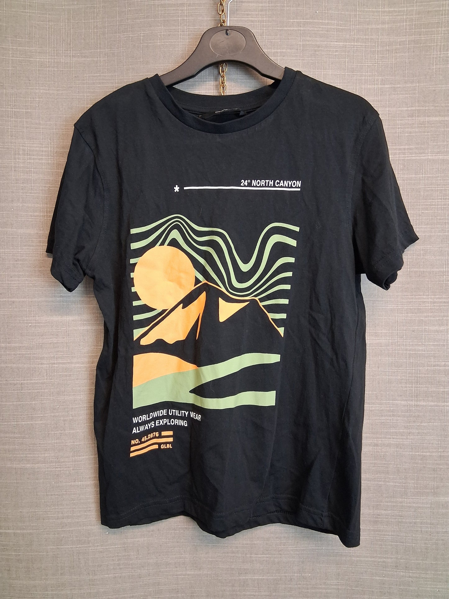 George Boys Short Sleeve T-Shirt Black Age 10-11 Years