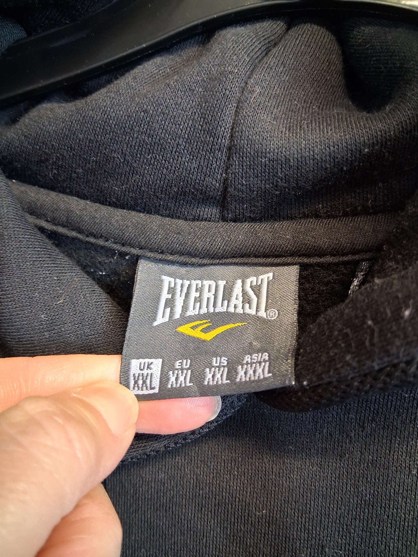 Everlast Boys Black Hoodie Jumper Age 15-16 Years