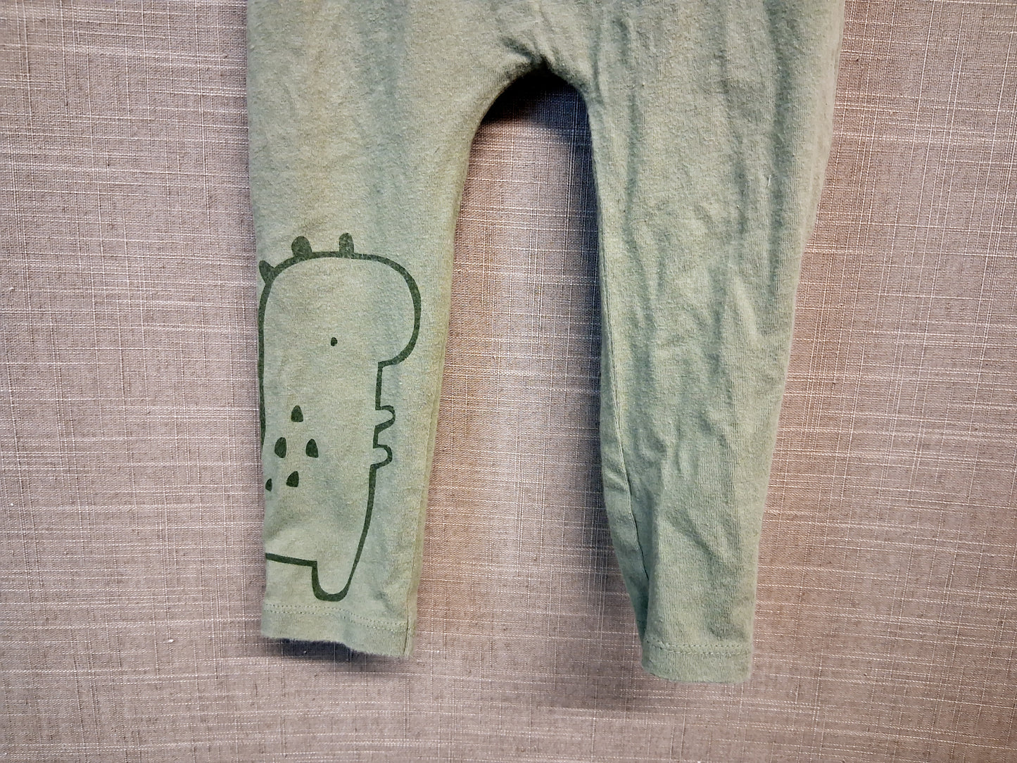 George Boys Leggings Joggers Age 9-12 Months Green Dinosaur