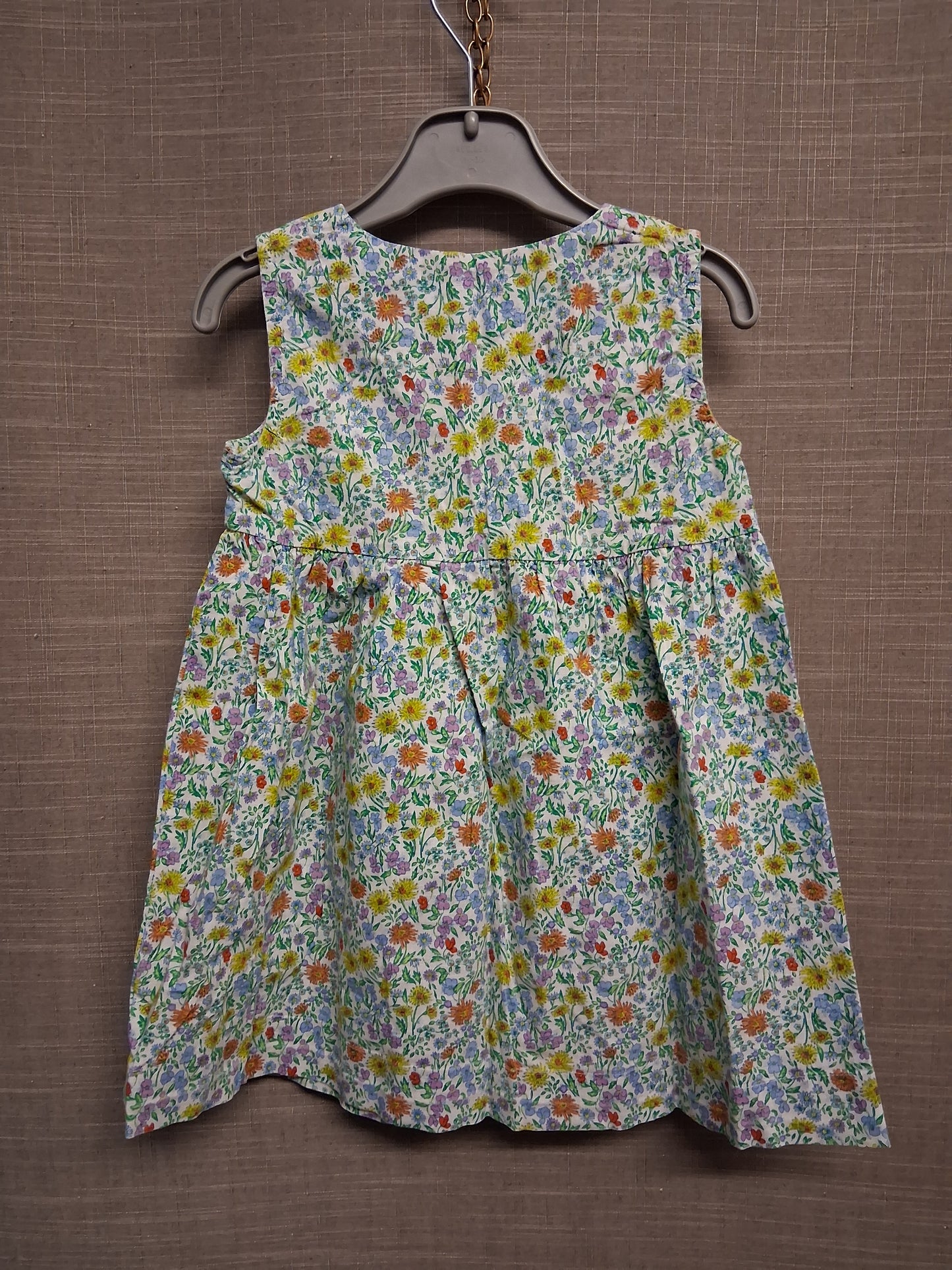 Next Girls Multicolour Floral Sleeveless A Line Dress Age 2-3 Years