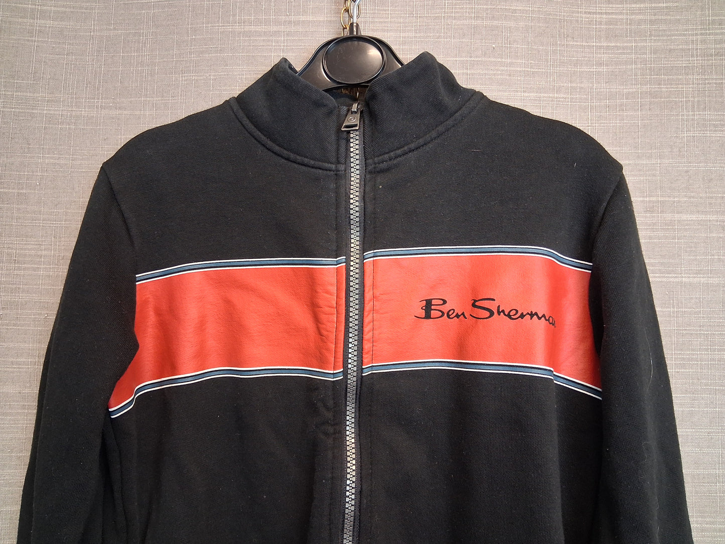 Ben Sherman Black Full Zip Jersey Jacket Age 9-10 Years