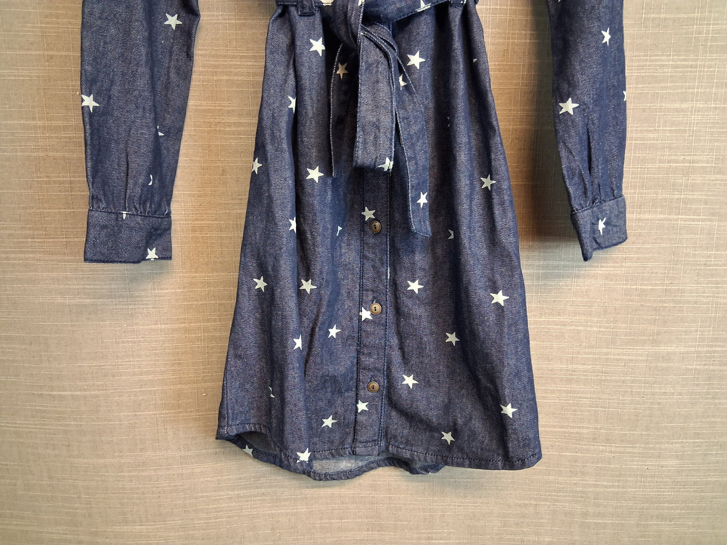 Arabella and Addison Girls Blue Denim Dress Age 7-8 Years Darkwash