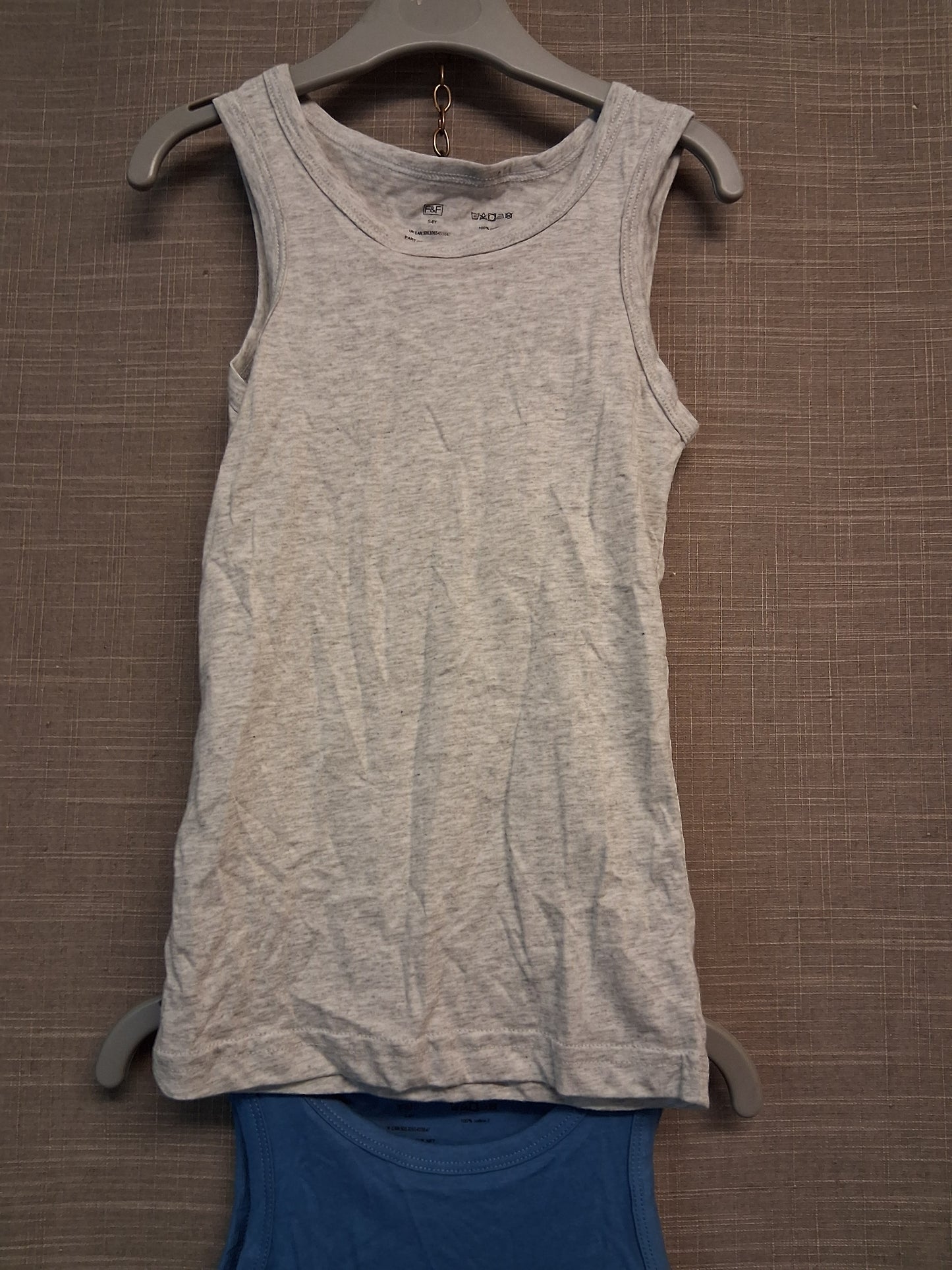 F&F Boys Vest Tank Tops Set of 2 Multicolour Age 5-6 Years