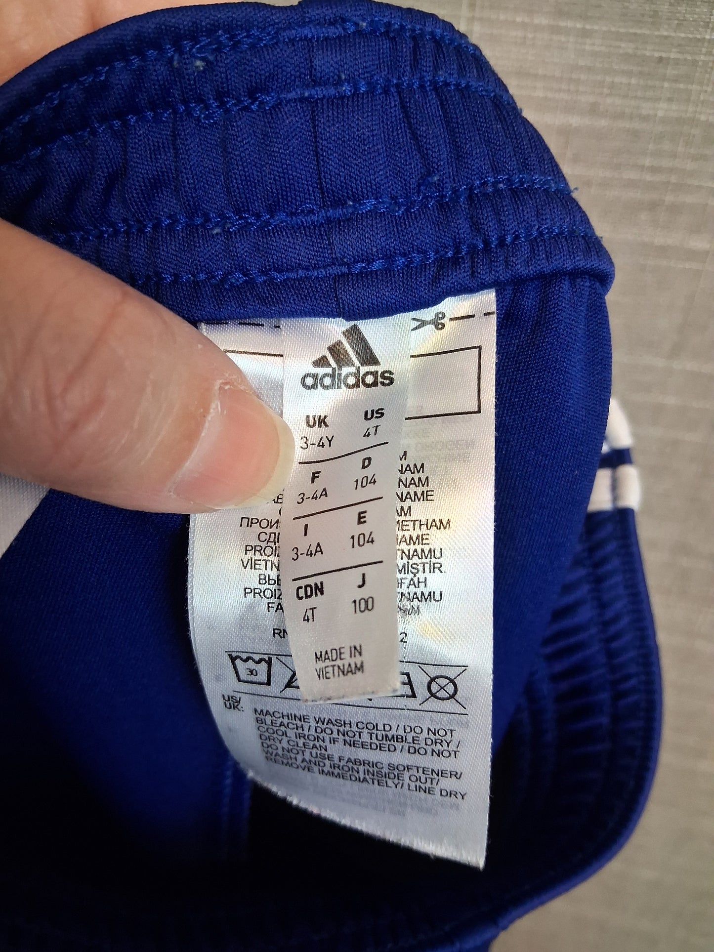 Adidas Boys Leeds United Football Shorts Blue Age 3-4 Years