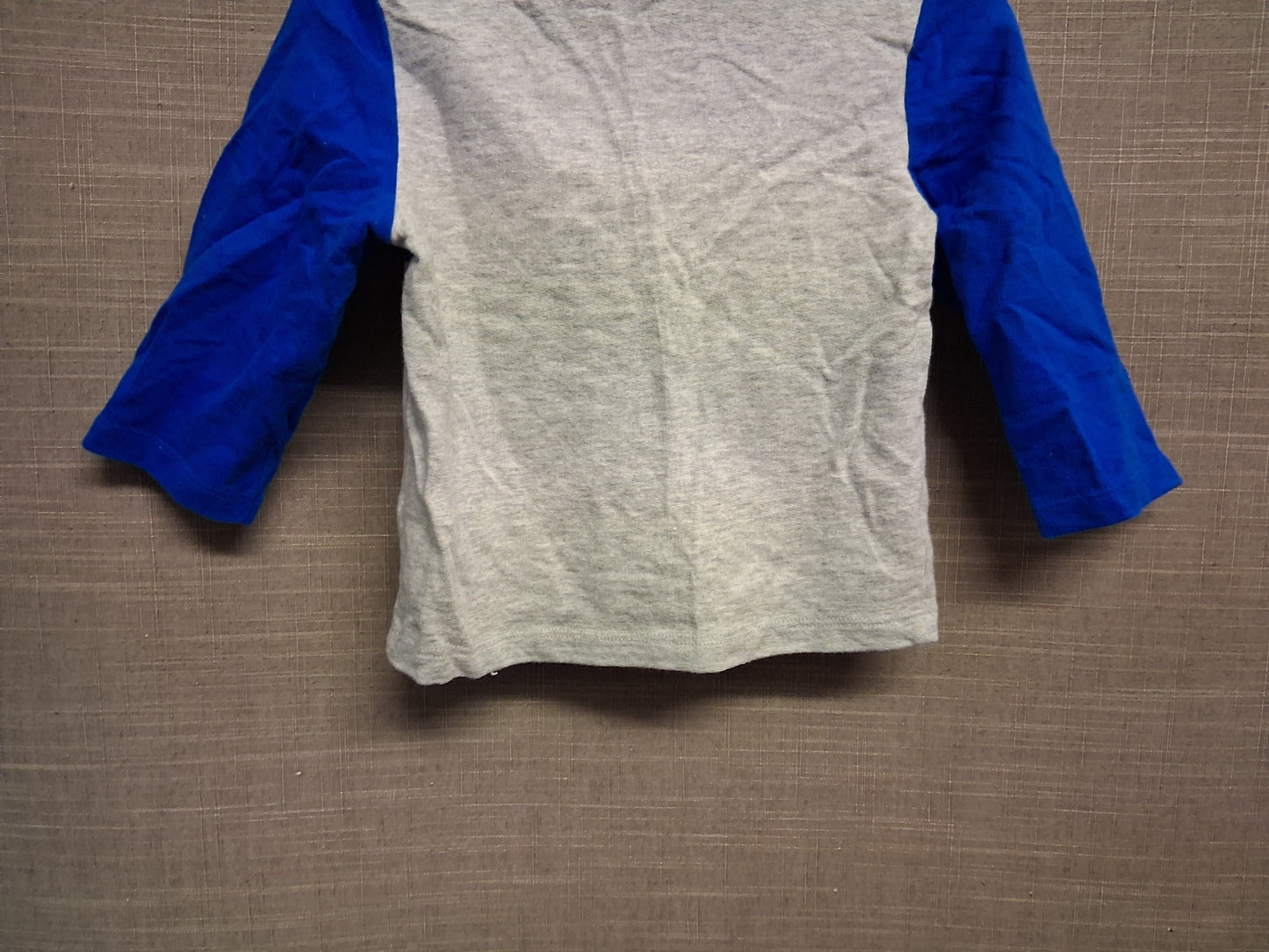 Disneyland Paris Official Mickey Mouse Long Sleeve Jersey T-Shirt Blue Grey Age 18 Months