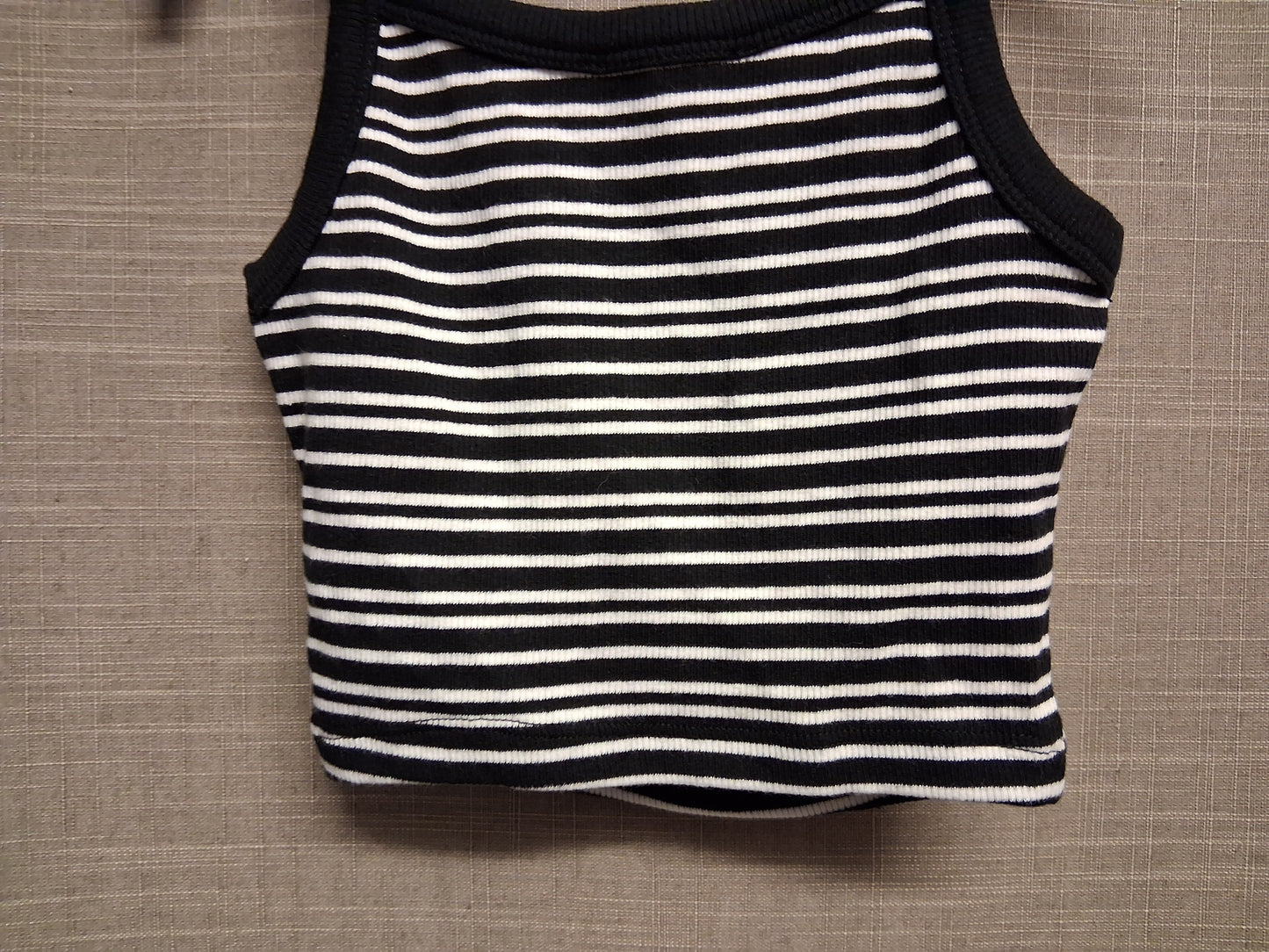 New Look Girls Striped Embroidered Floral Cami Crop Top Age 9 Years New