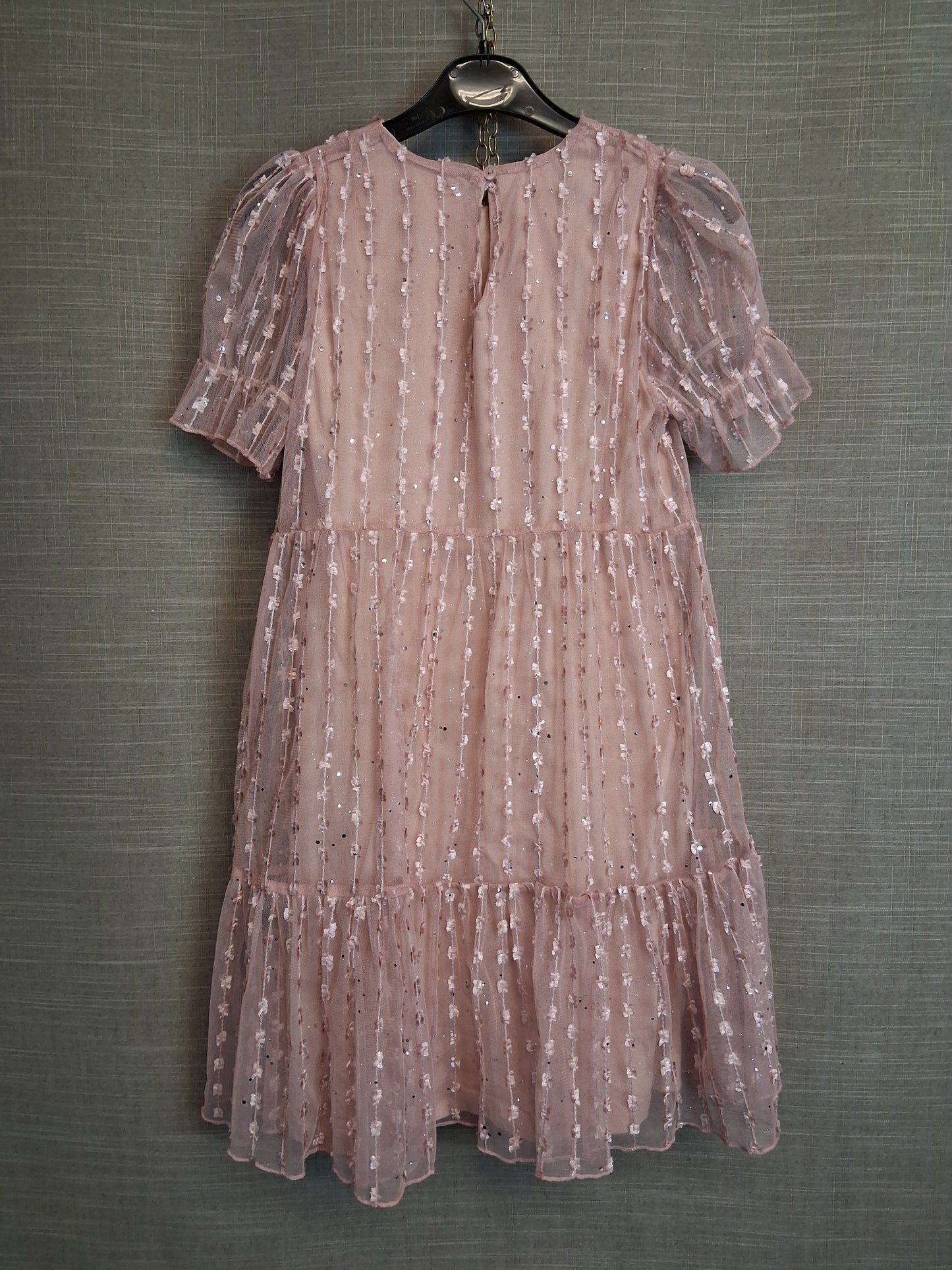 Next Girls Party Dress Age 8 Years Pale Pink Sequins