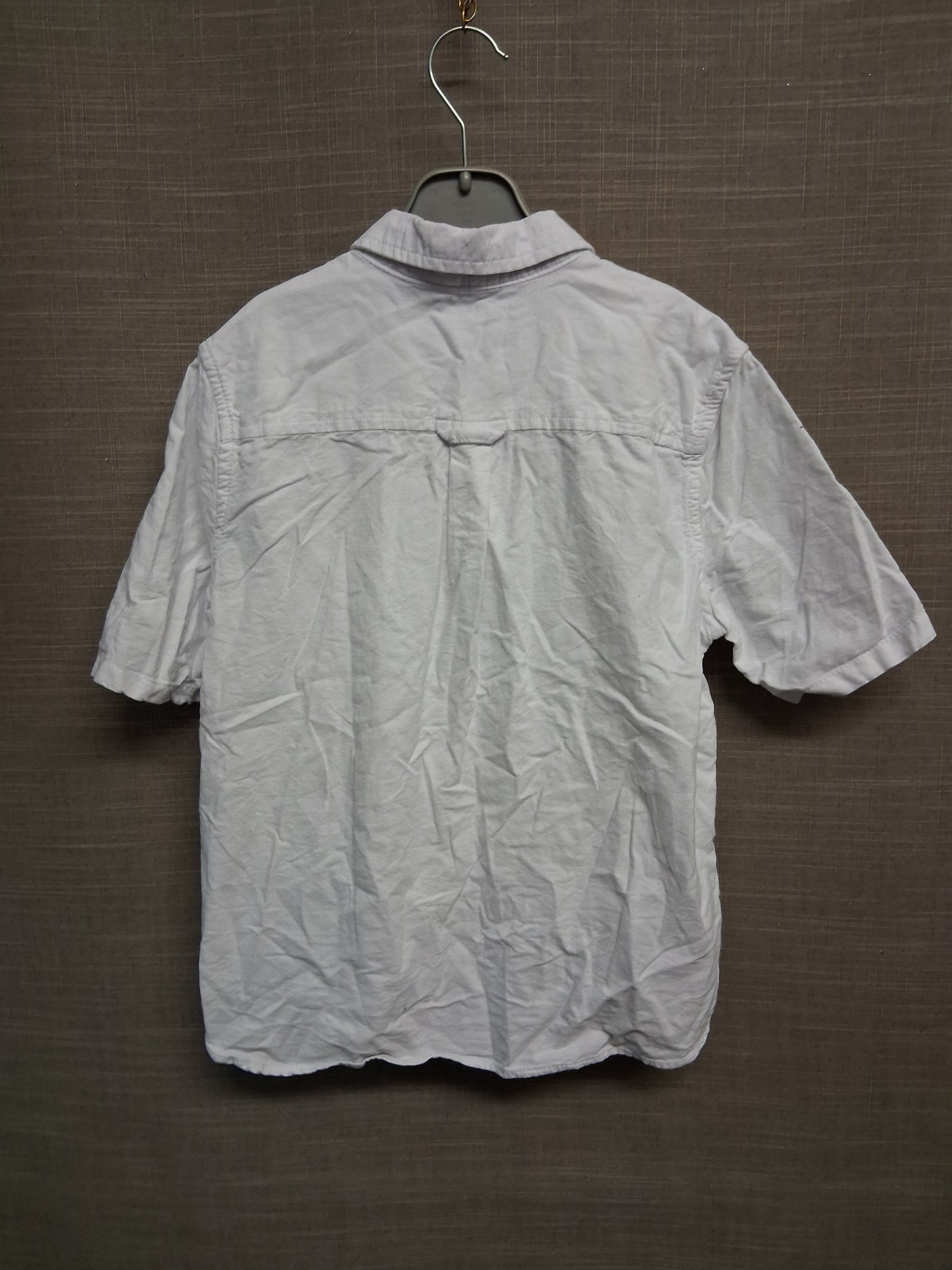 Marks & Spencer White Short Sleeve Shirt Button Through Age 7-8 Years