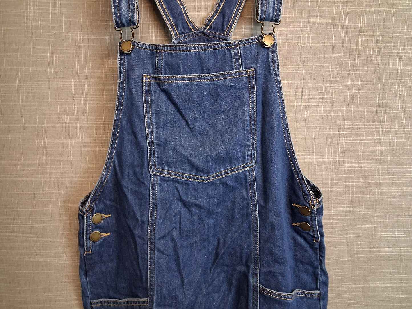 Next Girls Denim Blue Pinafore Dress Age 12 Years