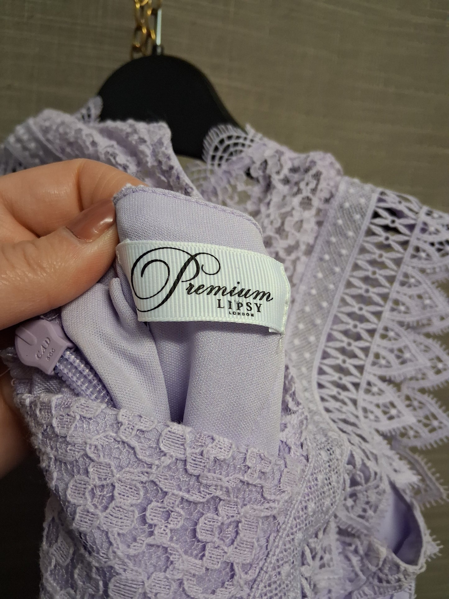 Lipsy Premium Lilac Lace Sleeveless Dress Age 11 Years