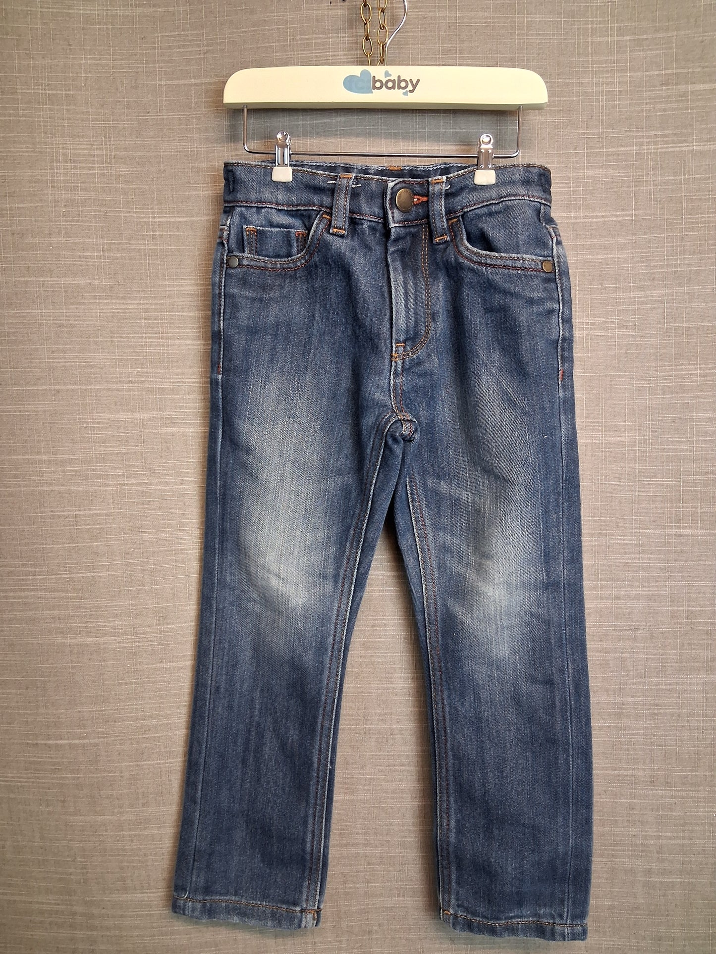 Next Boys Straight Leg Denim Jeans Blue Age 5 Years