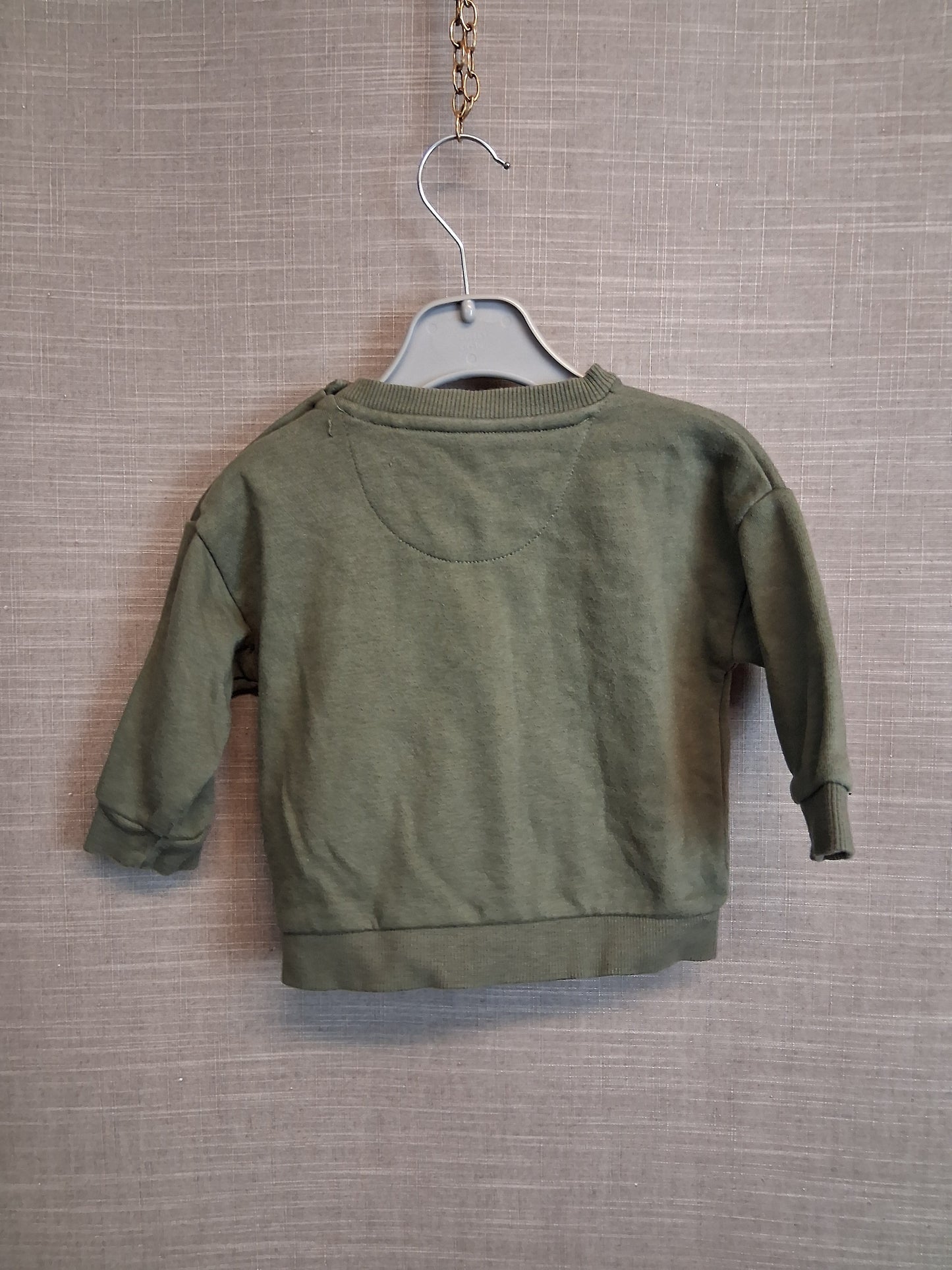 F&F Boys Khaki Green Sweater Age 3-6 Months