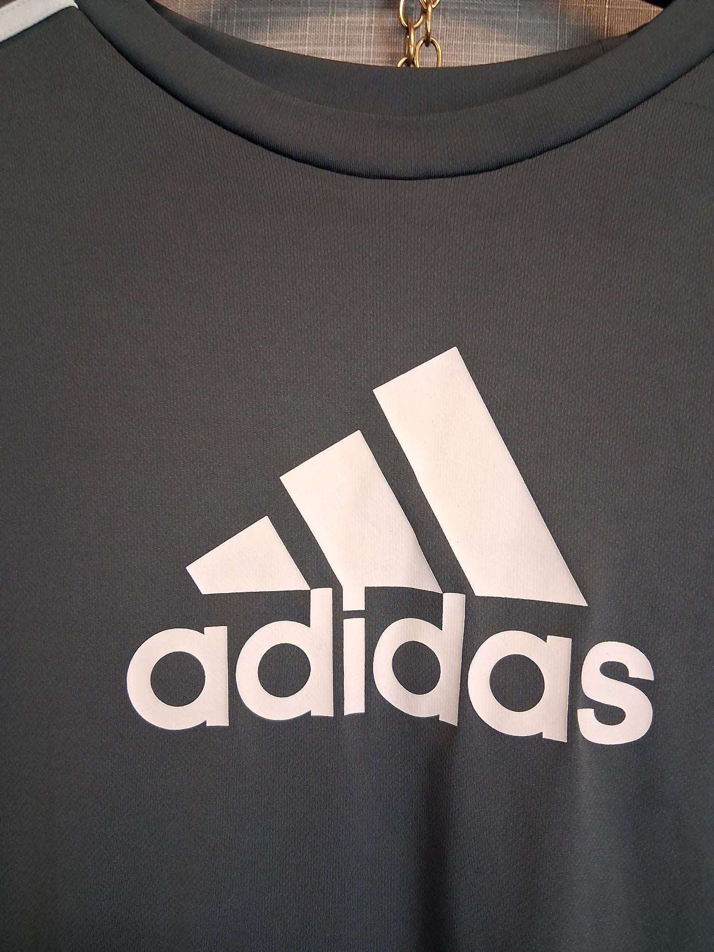 Adidas Boys Grey Short Sleeve T-Shirt Age 13-14 Years