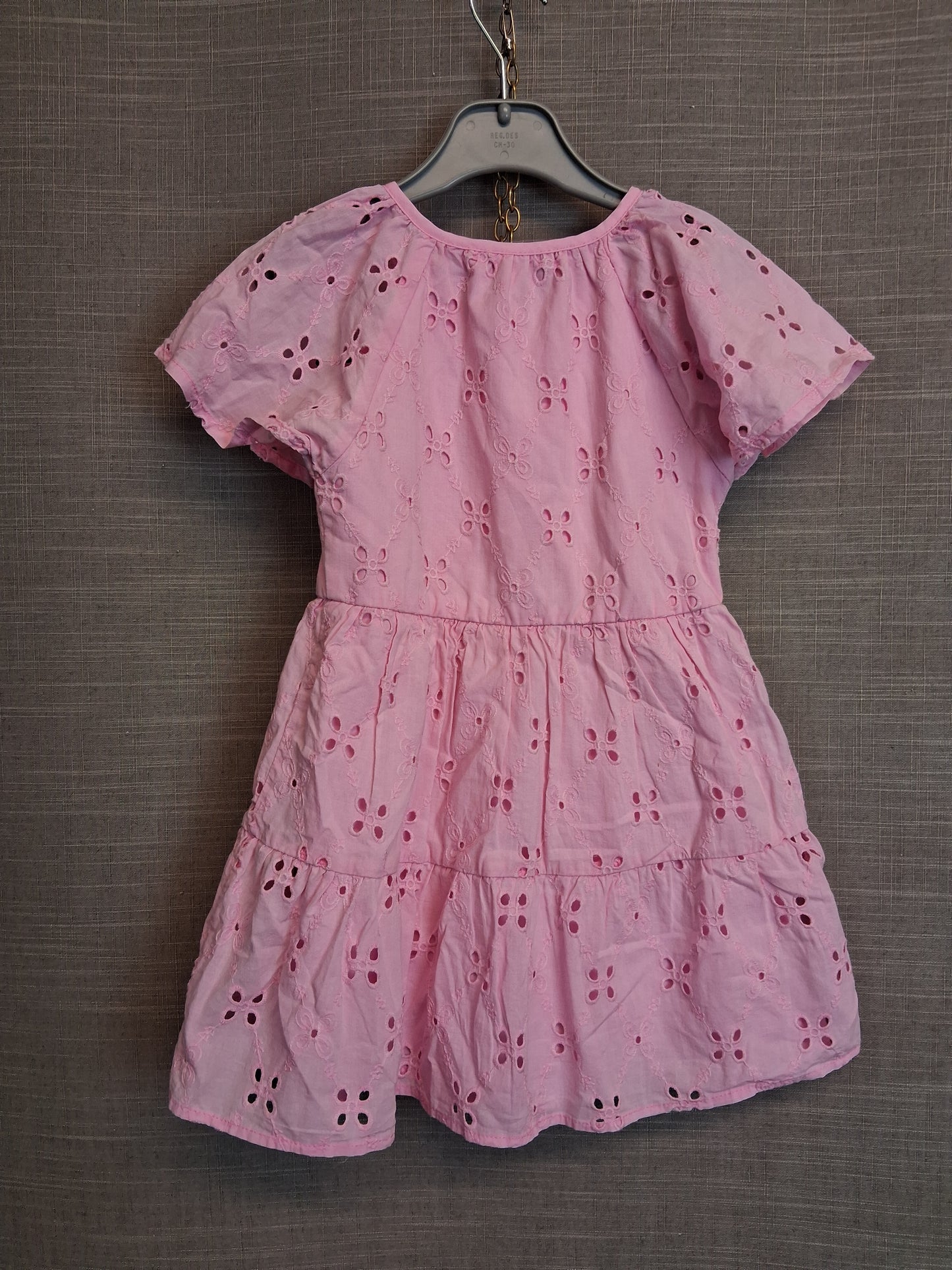 Nutmeg Girls Pink A Line Tiered Dress Age 2-3 Years