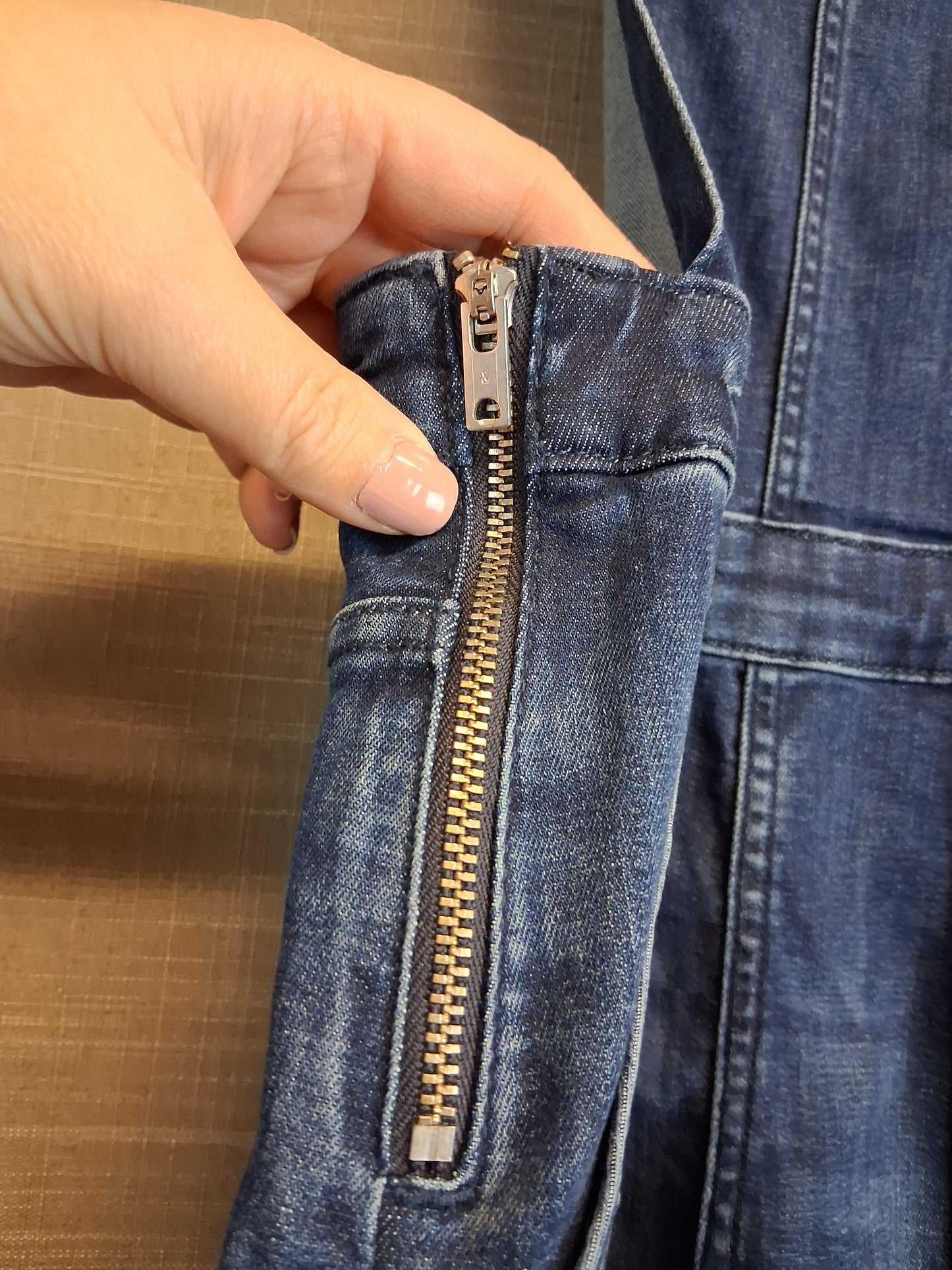 H&M Girls Denim Blue Dungarees Blue Frayed Hem Age 11-12 Years