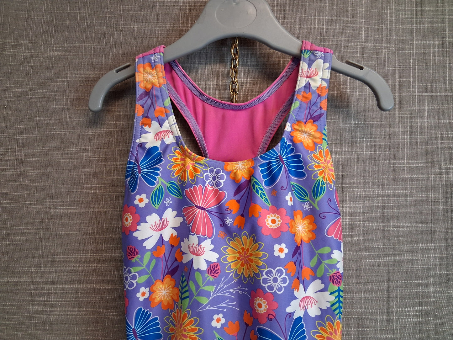 Zoggs Girls Swimsuit Multicolour Floral One Piece Swimsuit Age 6 Years