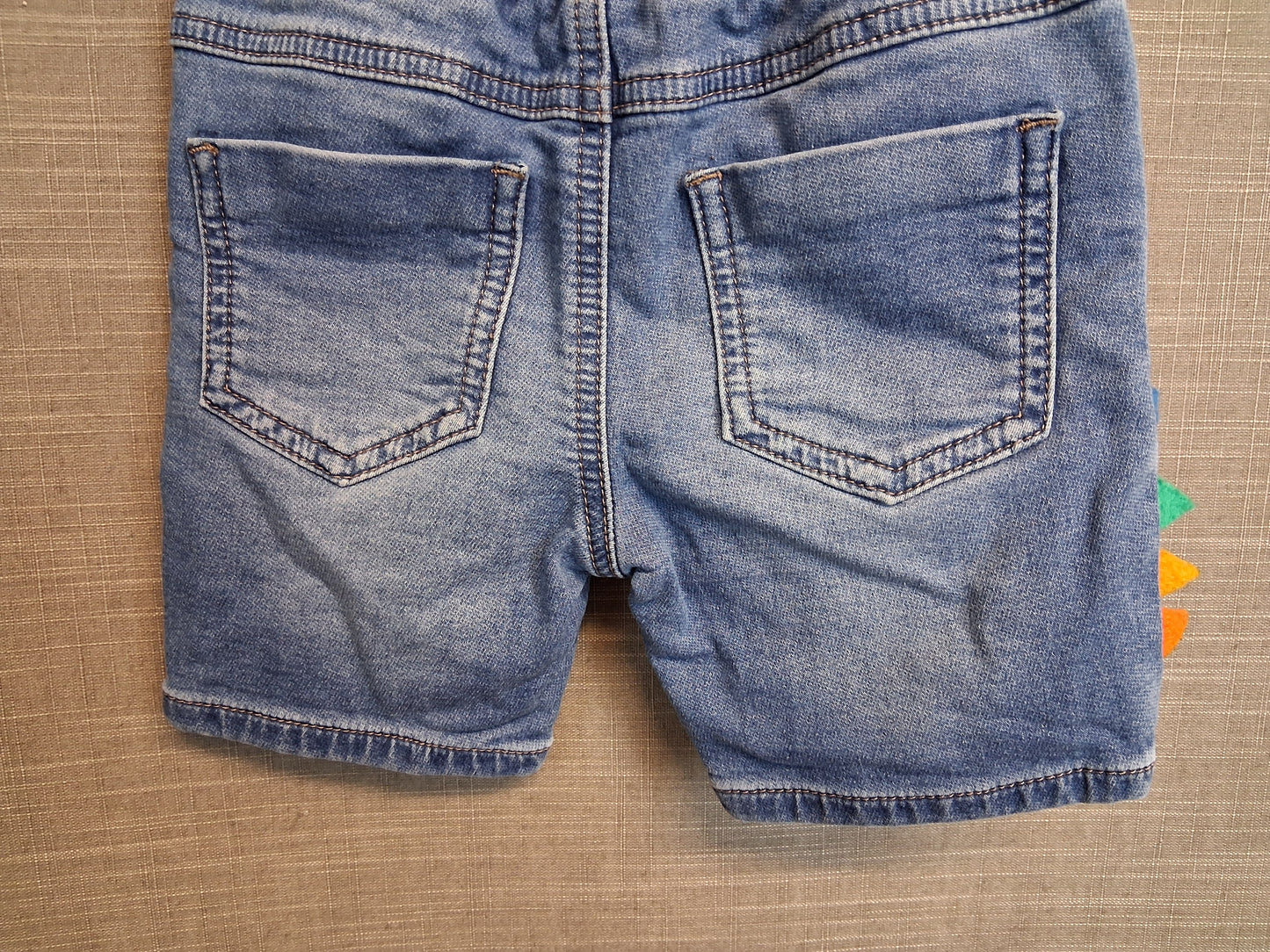 Next Boys Denim Shorts Monster Theme Age 2-3 Years