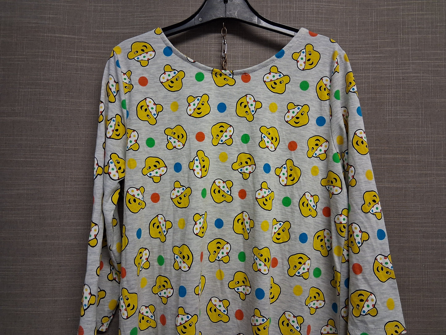 George Ladies/Teen "Pudsey" Children in Need A Line Dress 3/4 Sleeve Size S