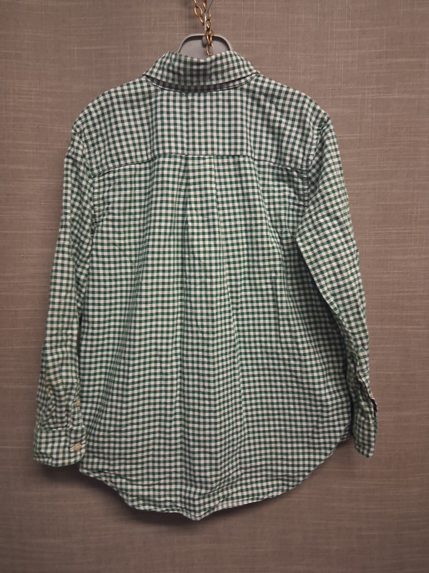 Ralph Lauren Green Check Long Sleeve Shirt Age 7 Years