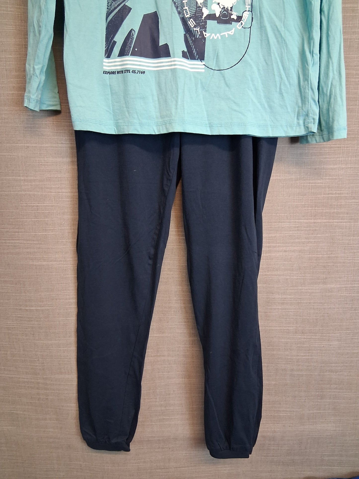 George Boys Pyjamas PJs 2 Piece Set Age 14-15 Years