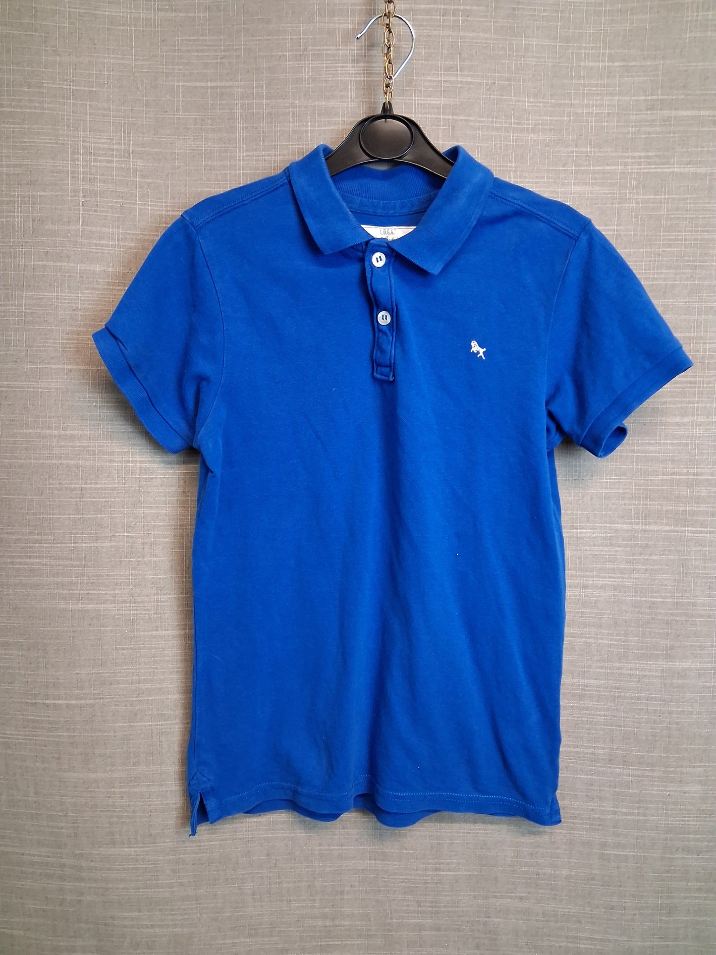 H&M Boys Blue Polo T-Shirt Age 8-10 Years